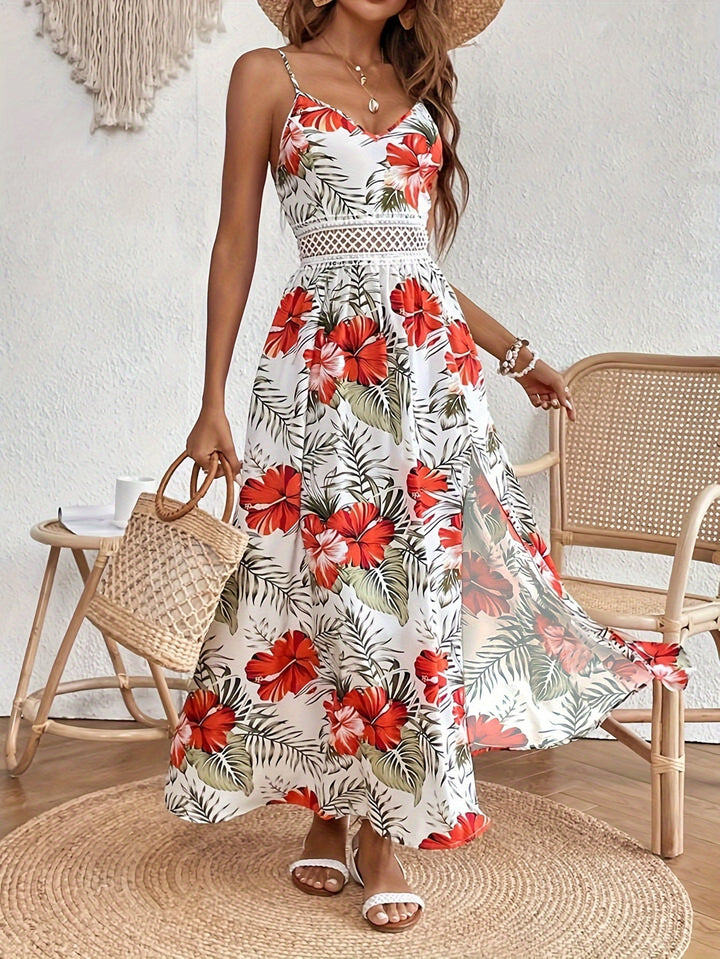 Louise - Elegant blomstret kjole