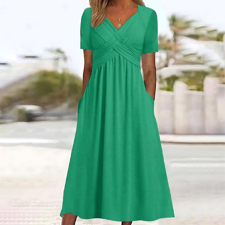 Vicky - Afslappet Elegance Midi-kjole