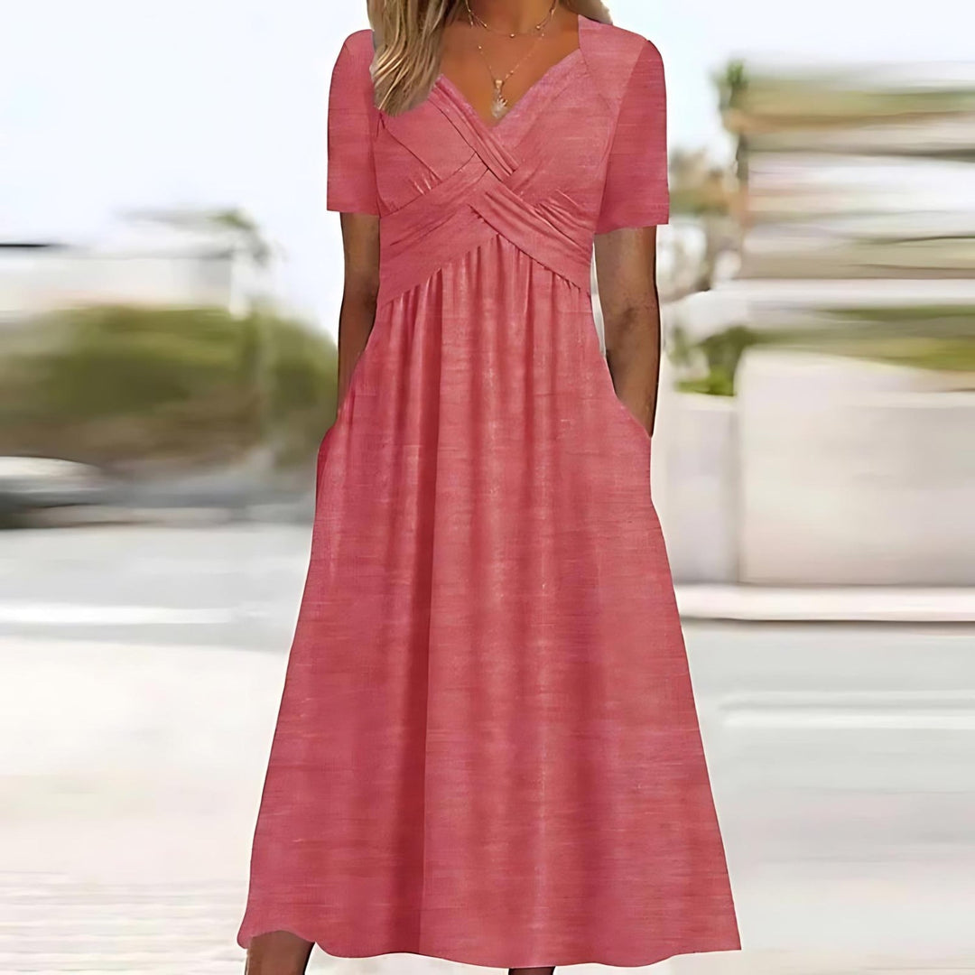 Vicky - Afslappet Elegance Midi-kjole