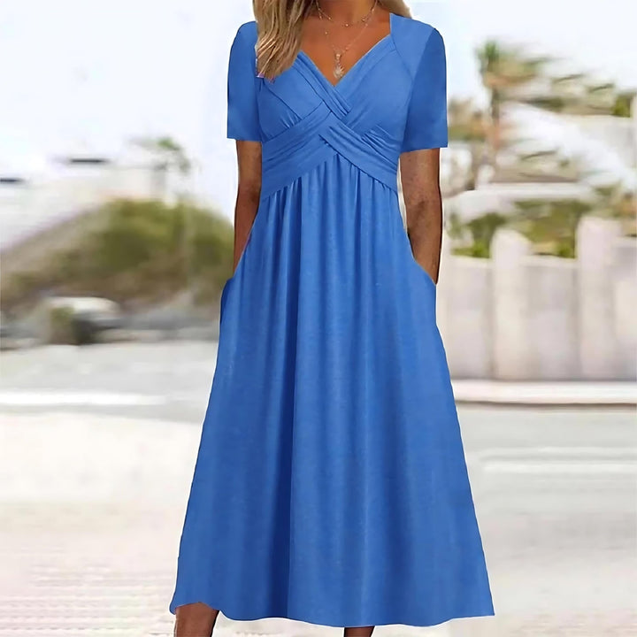 Vicky - Afslappet Elegance Midi-kjole