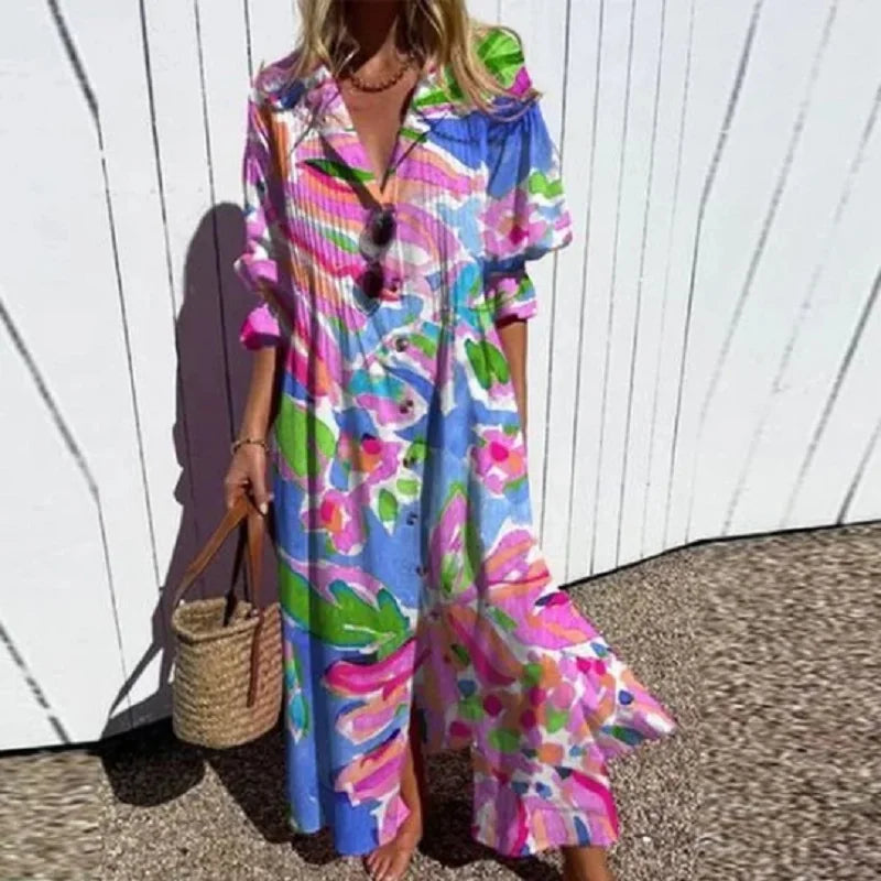 Gerda - Luksus boho maxikjole