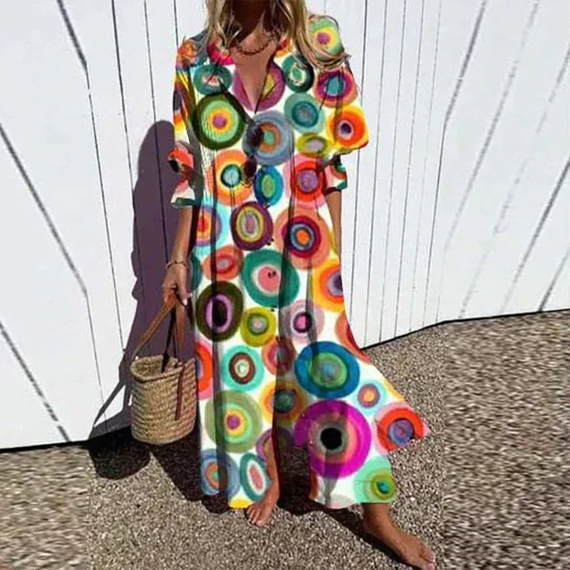 Gerda - Luksus boho maxikjole
