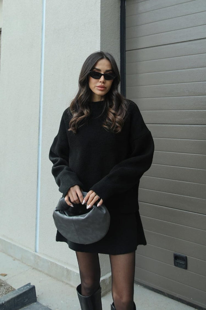Estelle -Elegant sæt med sweater og nederdel