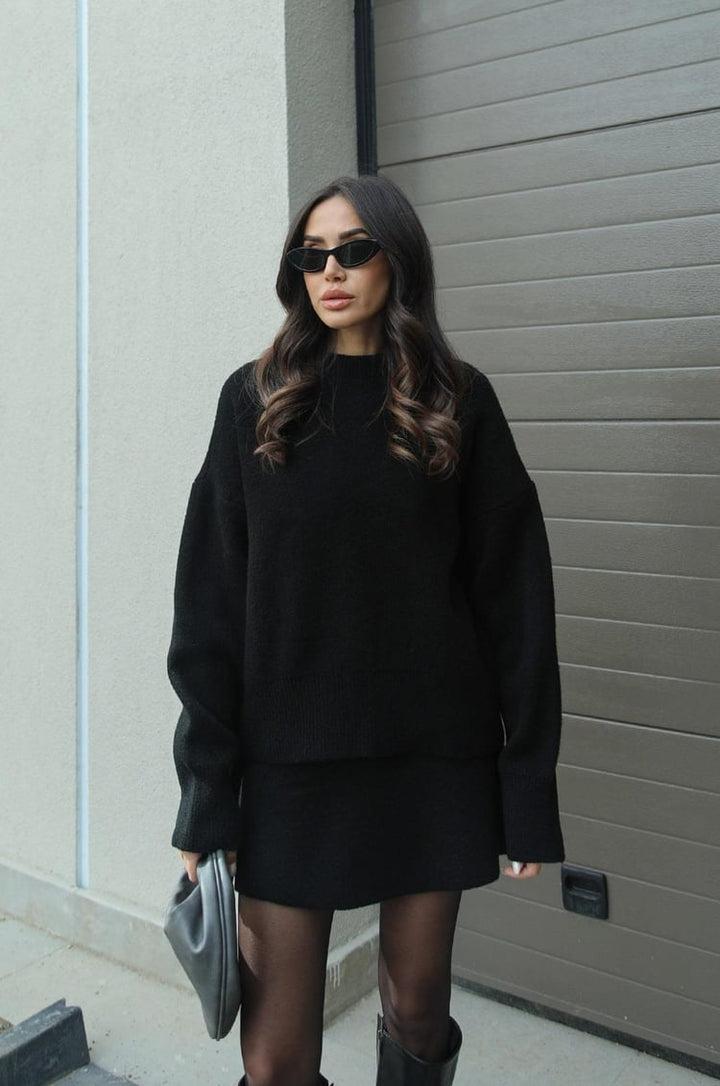 Estelle -Elegant sæt med sweater og nederdel