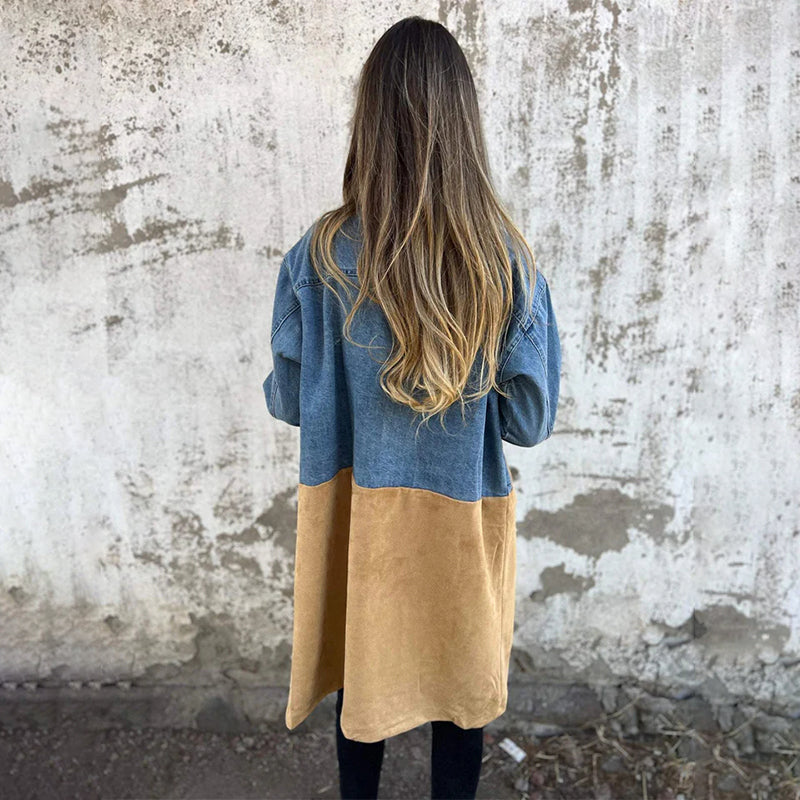 Celestia - Denim Trench Coat til kvinder